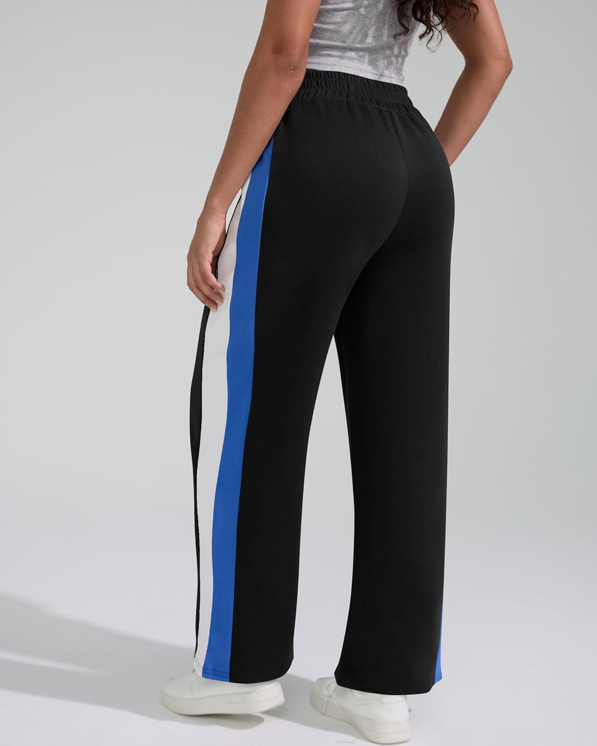 Skiennix Women's Wide Leg Sweatpants - Baggy Fit Cotton Track Pants with Pockets | High Waisted