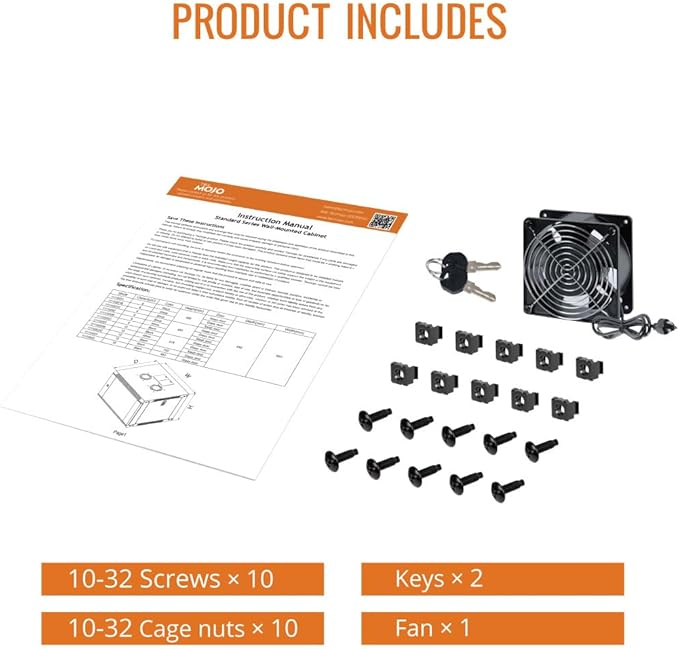 Tecmojo 6U Wall Mount Rack Network Cabinet