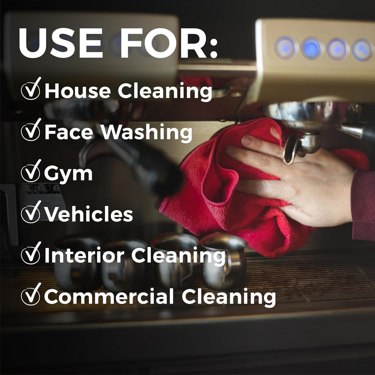 The Rag Company - All-Purpose Microfiber Terry Cleaning Towels - Commercial Grade, Highly Absorbent, Lint-Free, Streak-Free, Kitchens, Bathrooms, Offices, 300gsm, 10in x 10in, Grey (20-Pack)