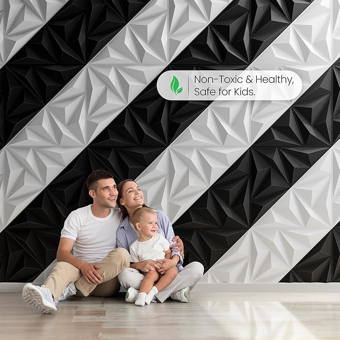 Sonicism Wall Panels Upgrade 32 Pack, 0.7”x11.8”x11.8”Pyramid 3D Wall Panels