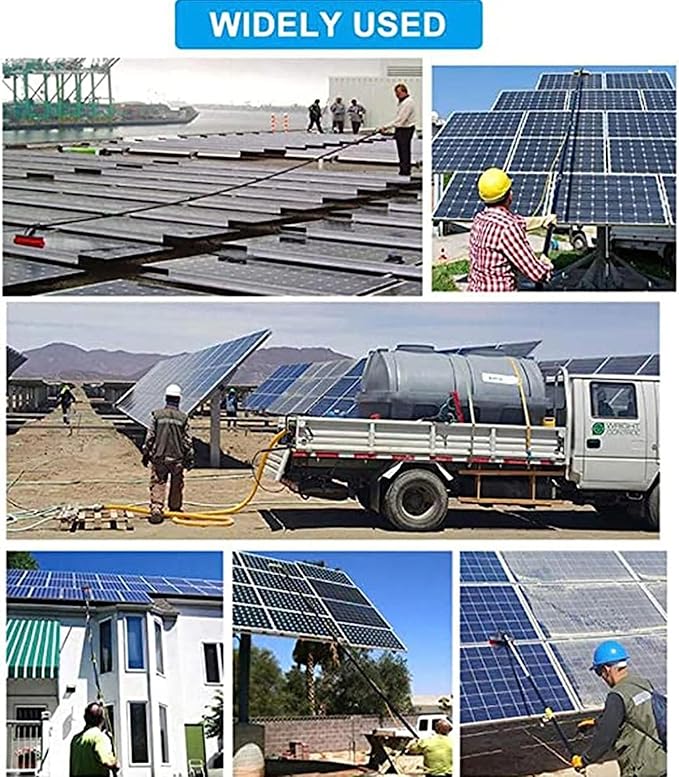 Water Fed Pole Kit,Window Cleaning Water Fed Poles Roof Cleaning Tools,Aluminum Outdoor Window Cleaner Hose,Cleaning Tool for Window Glass Extendable Cleaner Conservatory,5.4m/18FT
