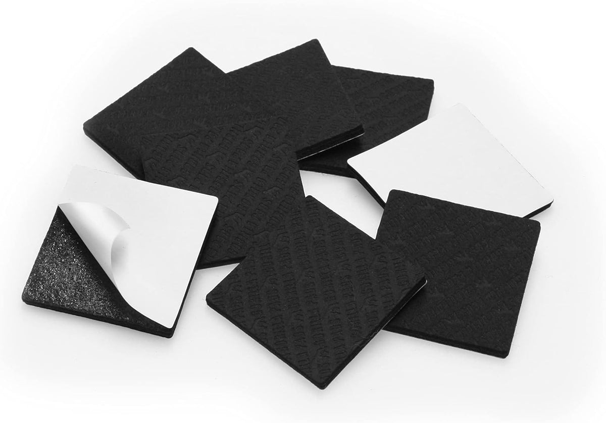Slipstick GorillaPads Non Slip Furniture Pads/Gripper Feet Floor Protectors (Set of 8) Premium 2 Inch Square Self Adhesive Rubber Stoppers for Furniture Legs