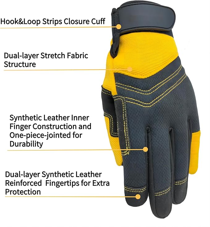 Thorn Proof&Puncture Resistant Gardening Gloves with Grip,Garden Gloves for Women, Leather Work Gloves,Gifts