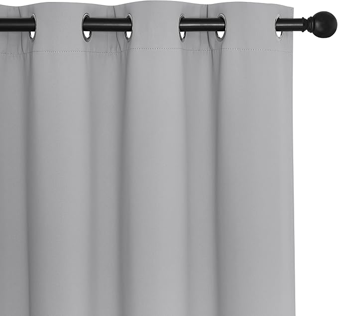 NICETOWN Blackout Drapery Curtain Panel 90 inches Long