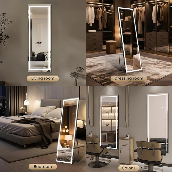 64" x 21" Full Length LED Floor Mirror