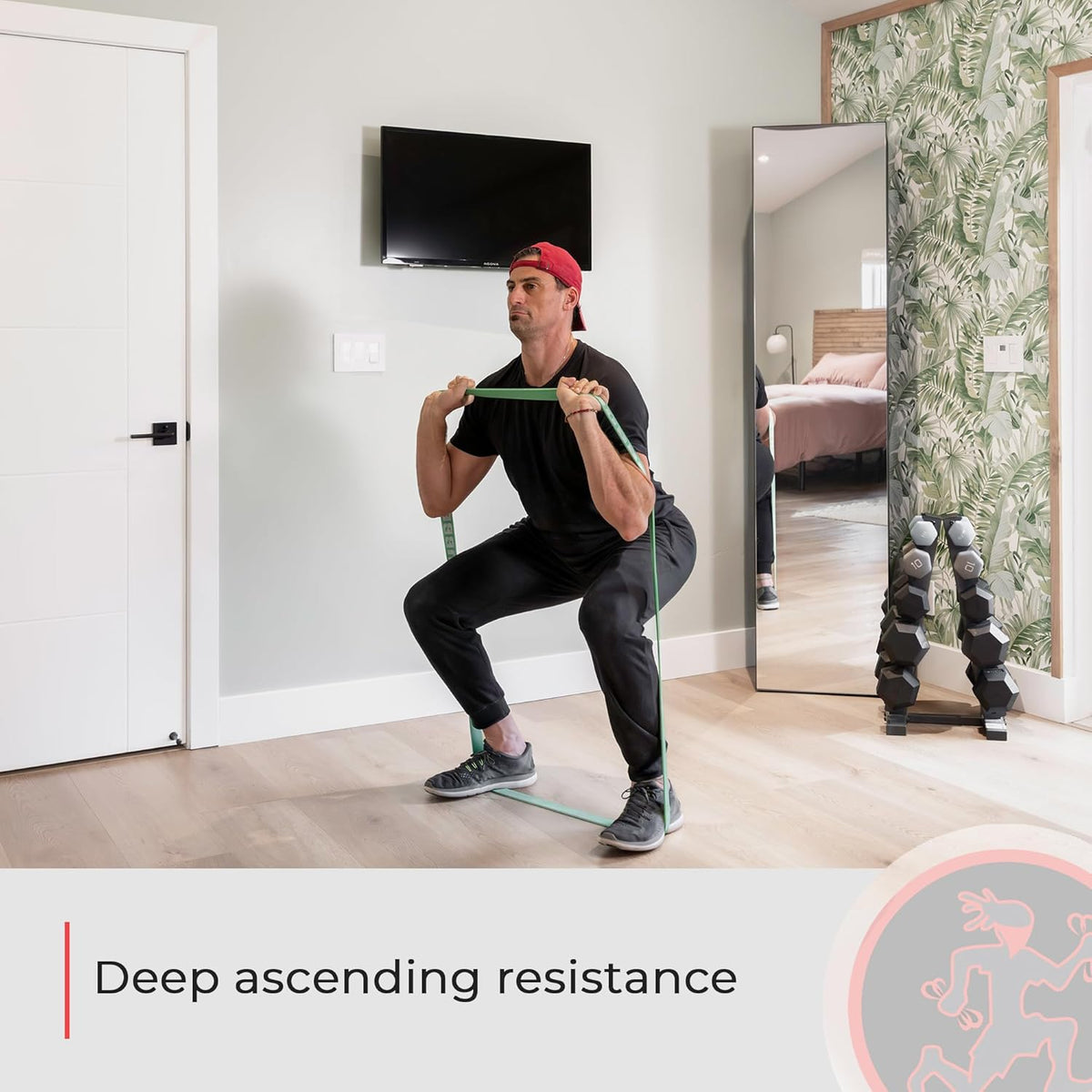 Rounded Edge Resistance Bands - Compact & Lightweight Fitness Bands for All Levels
