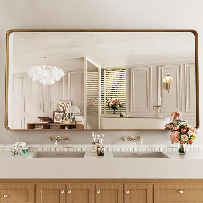 LOAAO 72X40 Inch Bathroom Mirror
