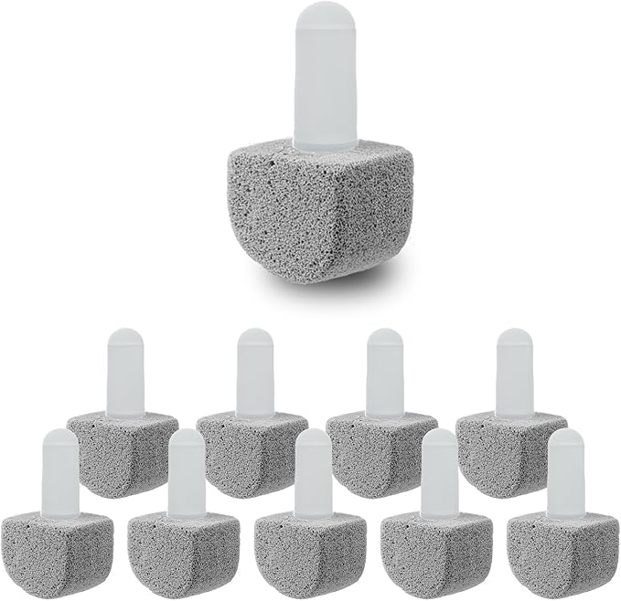 10 Packs Pumice Stone for Toilet Cleaning,Pumice Toilet Bowl Cleaning for Cleaning Toilet,Bathtubs,Kitchen Sink,Grill(Refill)