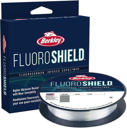 Berkley FluoroShield™, Clear, 12lb | 5.4kg, 300yd | 274m Fishing Line, Suitable for Freshwater Environments