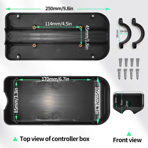 MUSELK Ebike Controller Box,Two Size for Ebike Conversion Kit Lithium Battary Box Case for Electric Bicycles Mountain Bikes (Extra Large Box)