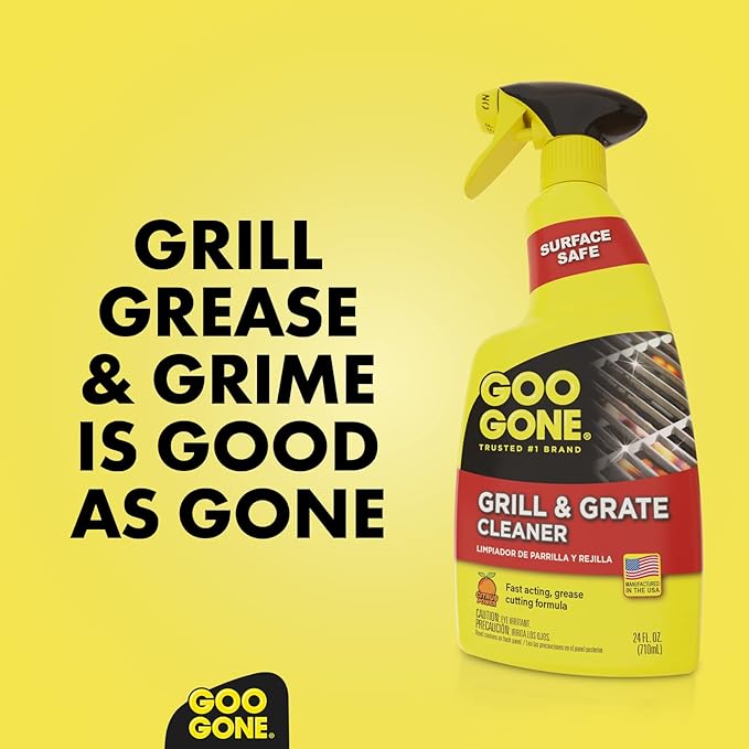 Goo Gone Grill and Grate Cleaner - 24 Ounce - Cleans Cooking Grates and Racks