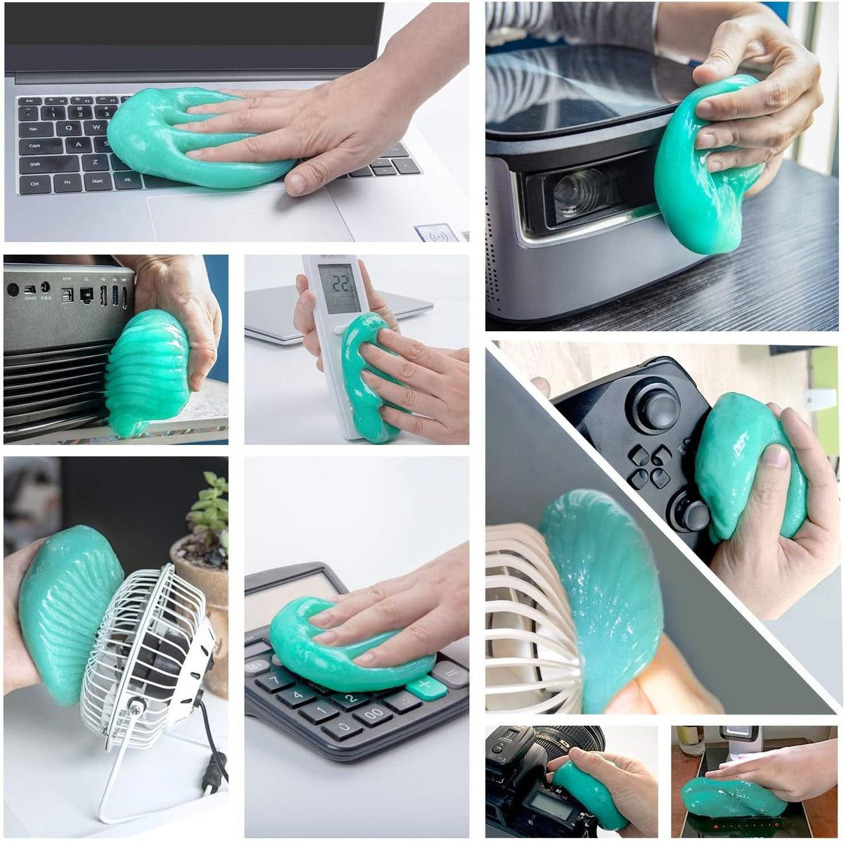 ASFSKY Keyboard Cleaning Gel Keyboard Cleaner Adheres to Dust and Debris in The Crevices of The Keyboard, Also Suitable for Car Interior Cleaning, Office Cleaning, Electronics Cleaning