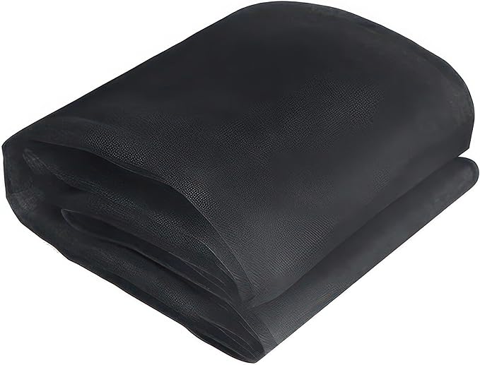 Black DIY Mosquito Net Fabric | 10x20 FT Netting 2 Pack | Insect Cover for Garden, Patio, Outdoor & Windows | Multiple Sizes in Black, White & Green | Raised Bed Screen Mesh Barrier
