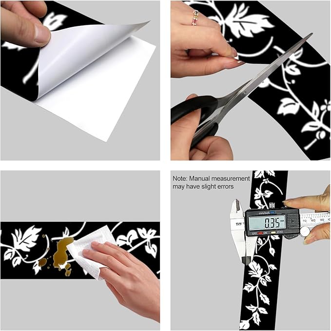 HOMETITUTE Wallpaper Border Peel and Stick Decorative Wall Trim Self Adhesive