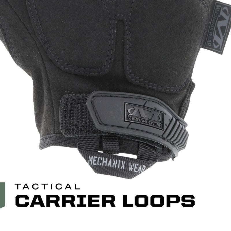 Mechanix Wear M-Pact Fingerless Tactical Impact Resistant Gloves - Impact Protection & Vibration Absorption - Heavy Duty - Machine Washable - Large - Covert Black
