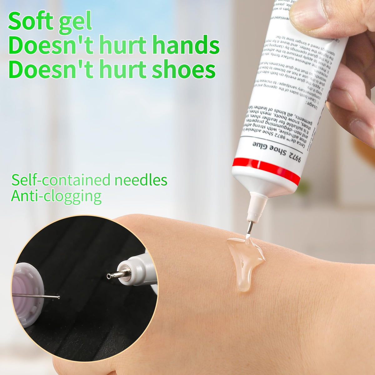 Cerca de Shoe Glue Heavy Duty,Shoe Sole Repair Adhesive,Clear, Waterproof, high Strength, Strong Shoe Glue for Sneakers, Leather Shoes, Hiking Shoes, Boots, Sandals, 2oz.