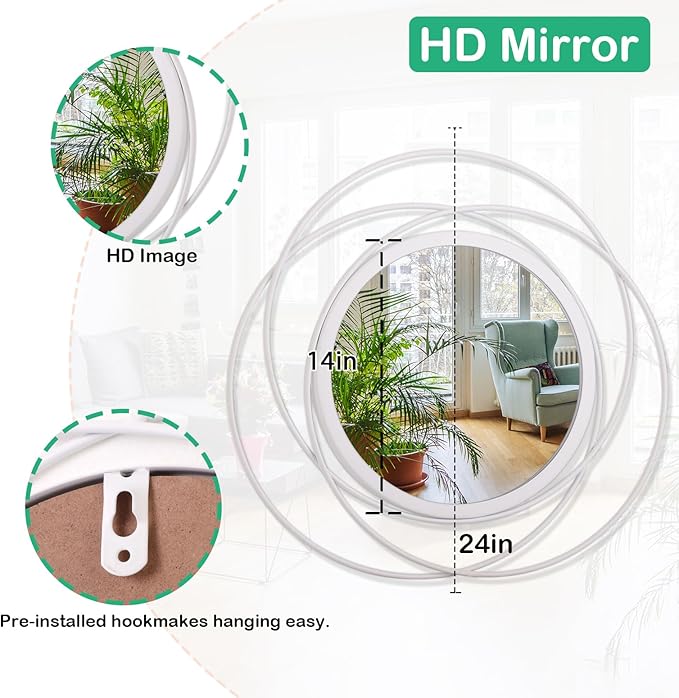 24 Inches Decorative Wall Round Mirror
