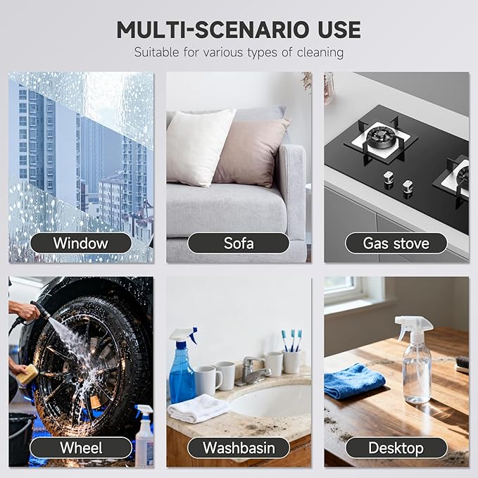 Steam Cleaner, Portable Steamer for Cleaning, Multipurpose Cleaning Steamer with Replacement Heads for Home, Dirt, Grease, Grout, Tile,Floor, Car Detailing