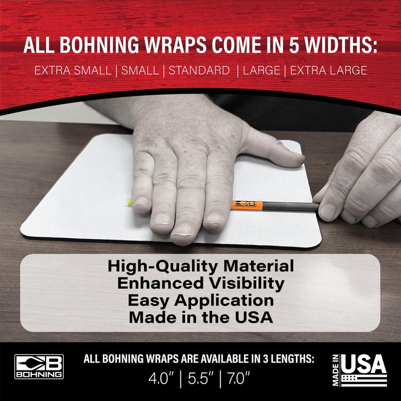 Bohning 4" Solid Arrow Wraps, Small, Hot Pink