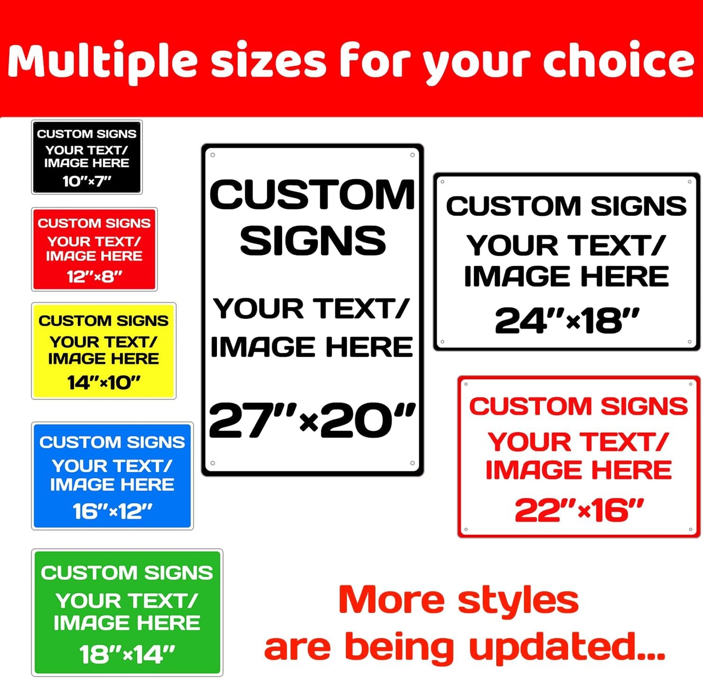 Repaly Personalized signs,Aluminum Weatherproof Metal Sign Multiple Sizes Custom Personalized Text And picture Here,hazard sign,garden sign,custom door sign,Customised business signs Green 12×8