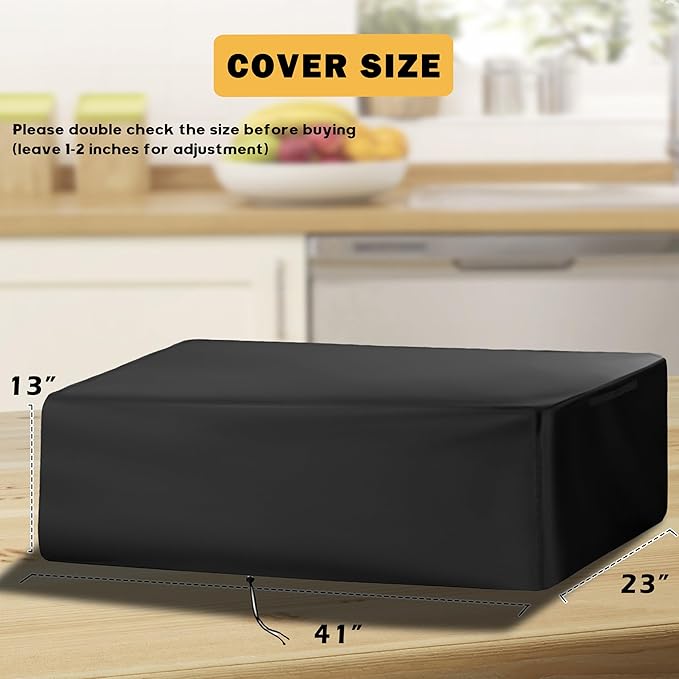 Grill Cover for Blackstone 1860 2225 On The Go Range Top Combo Griddle, Heavy-Duty 600D Tabletop BBQ Cover for Blackstone 22 inch Camping Griddle