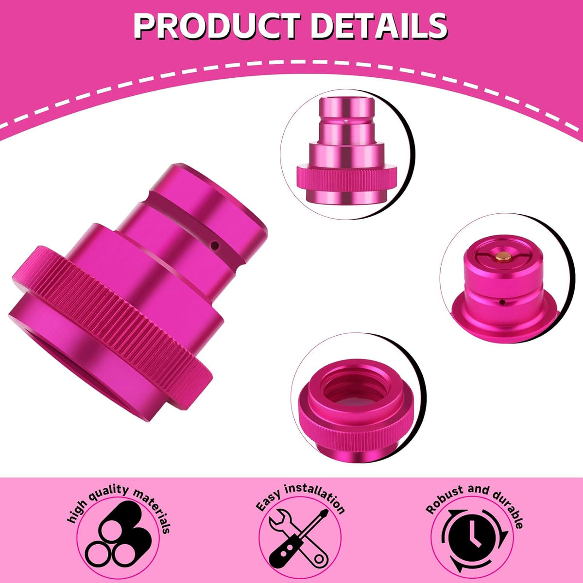 Quick Connect CO2 Cylinder Adapter - Fitting for Sparkling Water Makers | Compatible with DUO ART TERRA GAIA