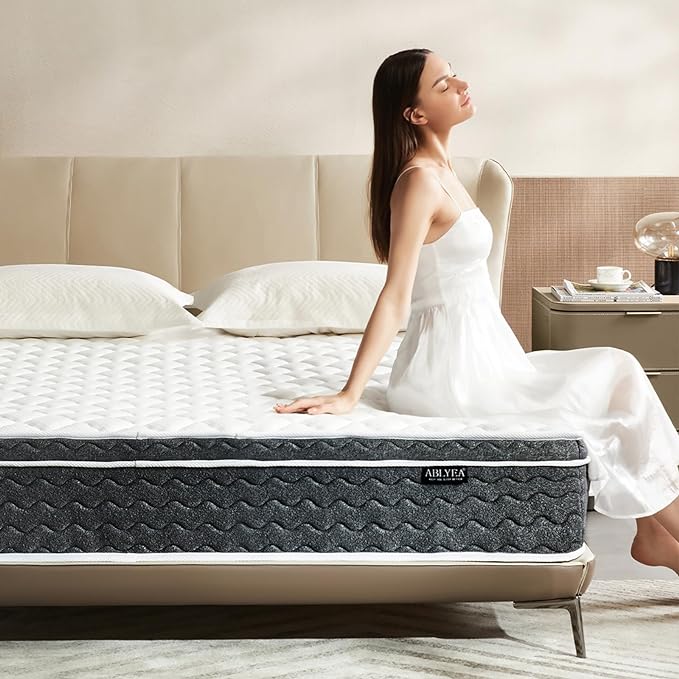 Queen Mattress 12 Inch Hybrid Mattress Queen Size - Memory Foam & Individually Pocket Coils Springs | Pressure Relief | Motion Isolation, Edge Support | CertiPUR-US Certified | Medium Firm