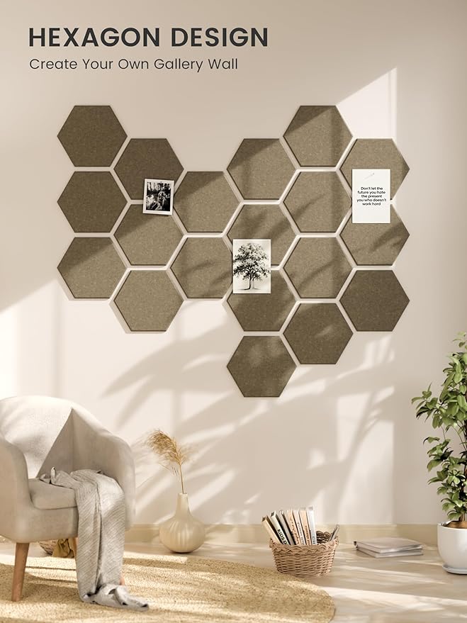 Fluxynara Hexagon Cork Board Alternative