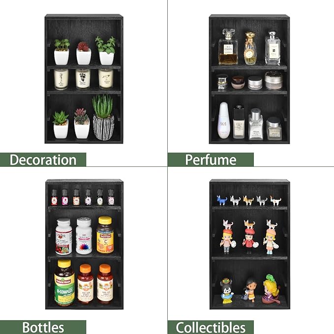Ikee Design Wooden Wall-Mounted Display Shelves Rack