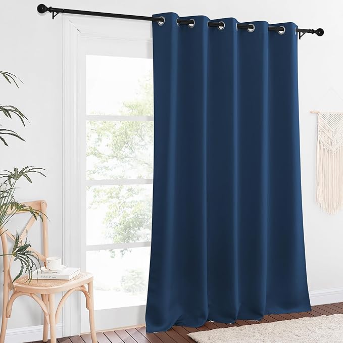 NICETOWN Sliding Door Window Treatment Blackout Patio Door Curtain Panels
