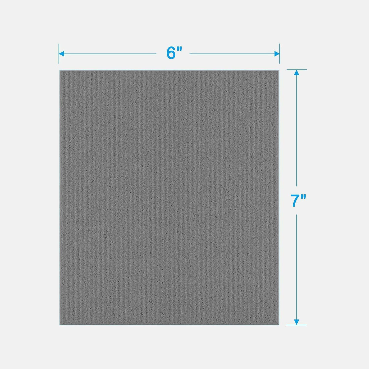 HOMEXCEL Swedish Dishcloths for Kitchen 20 Pack, Sponge Dish Cloth for Counters & Washing Dishes, Reusable and Absorbent Paper Towels, Grey