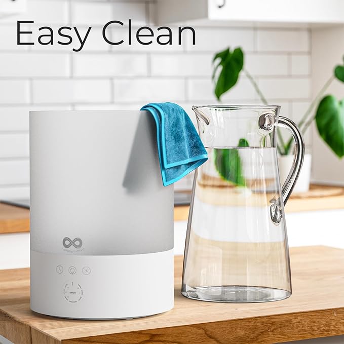 Everlasting Comfort Top Fill Humidifiers for Bedroom, 2.5L - Leakproof, Essential Oil Diffuser, Lights, Timer, Quiet Ultrasonic Cool Mist Humidifier, Easy to Fill & Clean, Auto Shut-Off, Aromatherapy