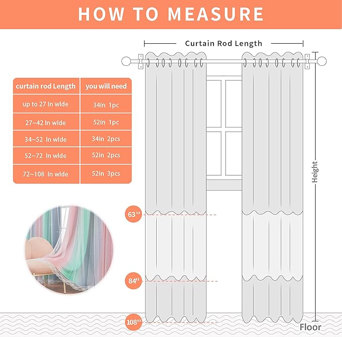 XiDi Pink Grey Girls Curtains for Bedroom, Childs Room Wall Decor Curtain