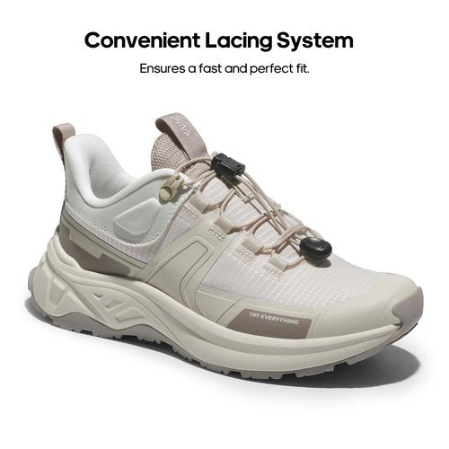 NORTIV 8 Women's Lightweight Hiking Shoes Quick Laces Outdoor Fashion Sneakers Gladiator,Size 8,Khaki,SNHS239W