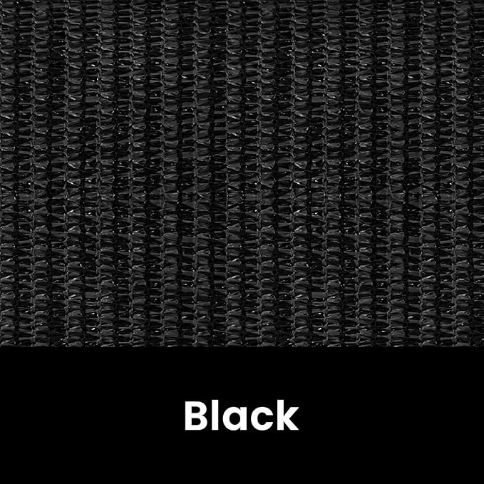 8'W x 6'H Black Patio Shades Roll up Outdoor Roller Shade Crank Wand Blind