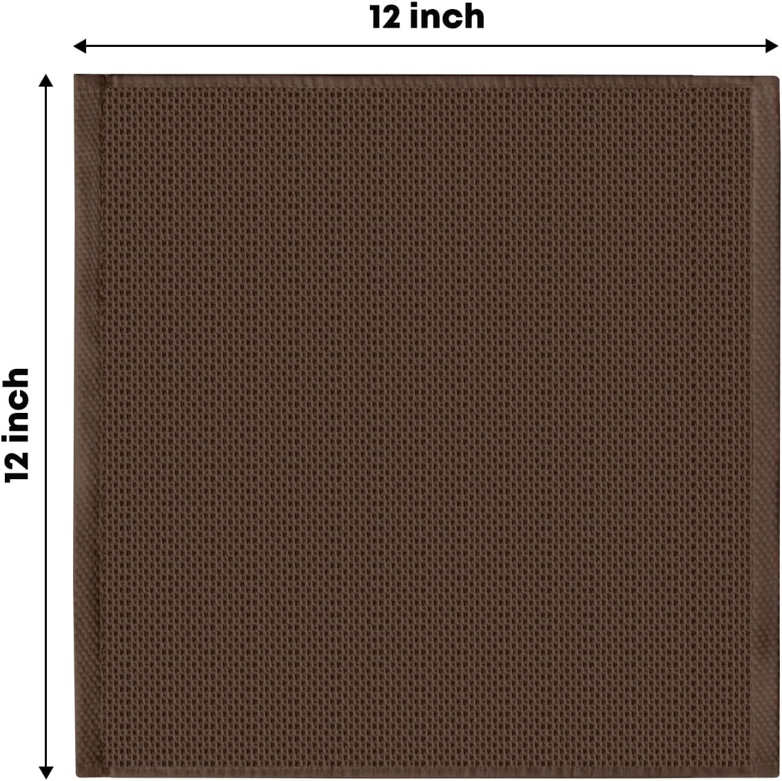Artoid Mode 100% Cotton Dark Coffee Waffle Weave Kitchen Dish Cloths, 12x12 Inch Ultra Soft Absorbent Quick Drying Kitchen Dish Towels Set of 6