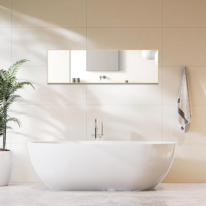 DUMOS Gold Full Length Mirror 59"x16.5" Full Body Floor Mirror