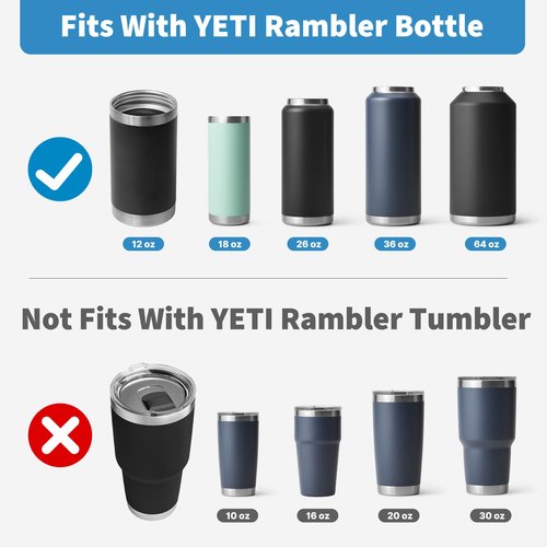 Diumepo Straw Lid for Yeti Rambler Water Bottles, Replacement Lid with Dust Cover for Yeti Rambler 12 18 26 36 64 oz Bottles, Cap Lid with Straws for RTIC Bottle 18oz 26oz 36oz