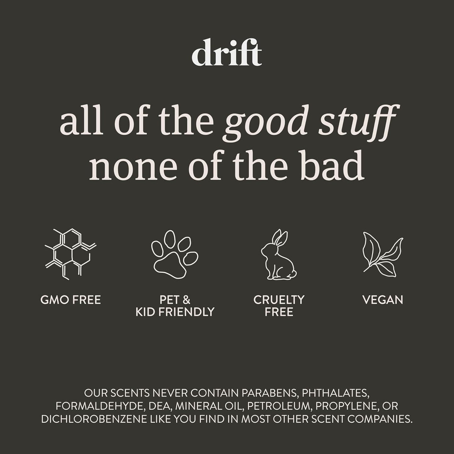 Drift Car Air Freshener - The Original Stone Air Freshener - Car Odor Eliminator - Long Lasting Scent - Metal Clip - Essential Oils - Clean Ingredients - Variety 3 Pack Refill - NO CLIP INCLUDED