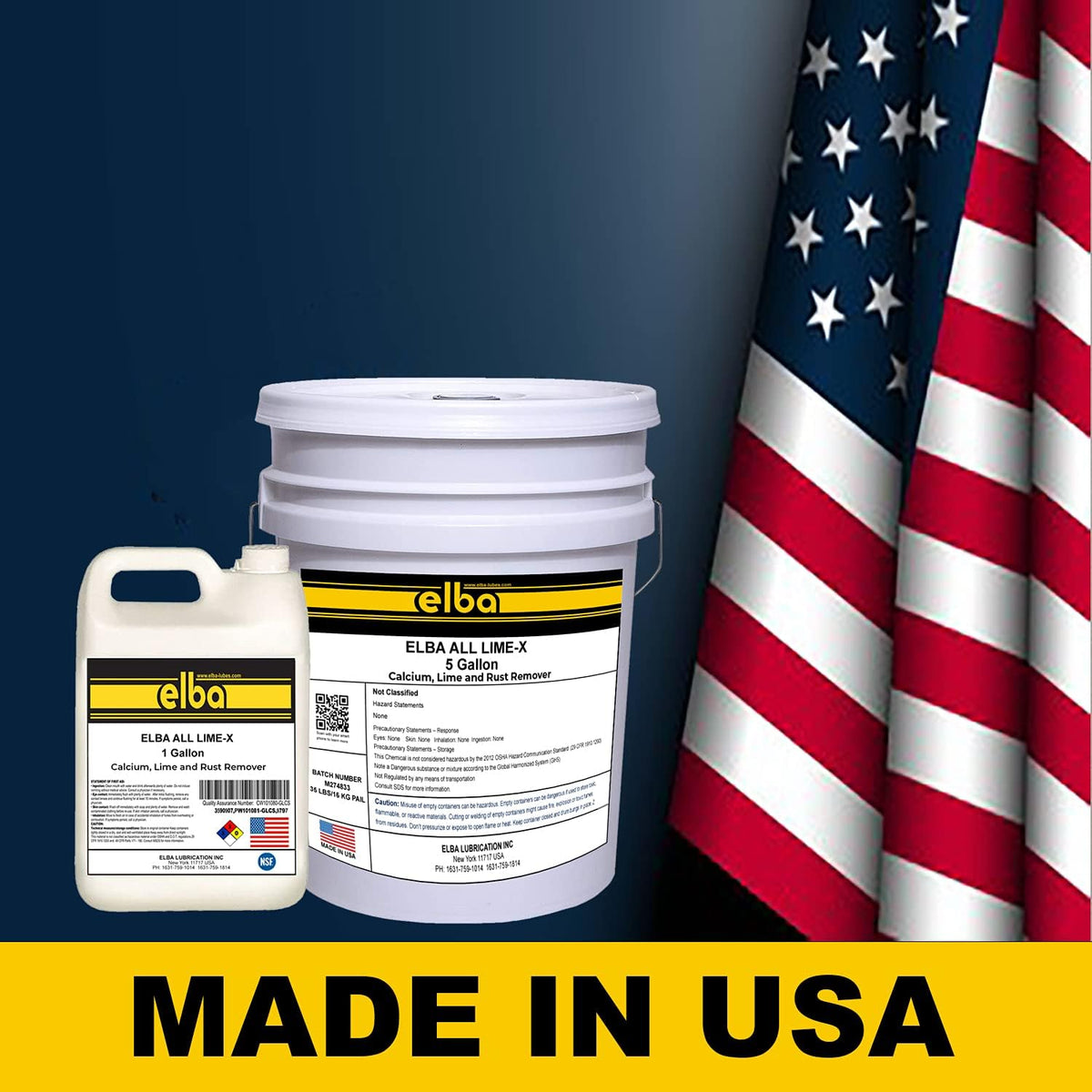 elba CALCIUM LIME SCALE, RUST AND CORROSION REMOVER. CLEANER. DESCALER.(1 GALLON BOTTLE)