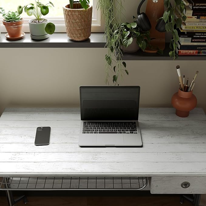 Abyssaly Peel and Stick Wallpaper 17.7" X 118" Thickened White Gray Wood