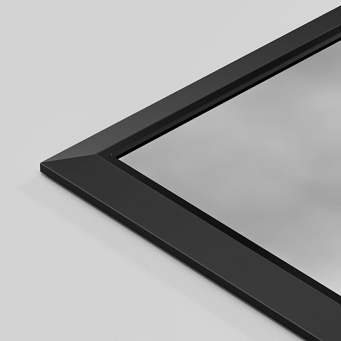 Briivue 55.1x30.1 Inch Black Bathroom Mirror