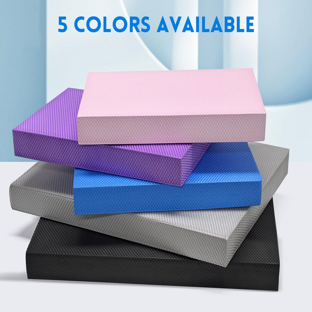 Corsiampoo Balance Pad, Non-Slip Foam Balance Pad, Cushioned Exercise Balance Pads for Physical Therapy, Yoga, Stability Training, Pilates and Fitness,15.6x13 Inches