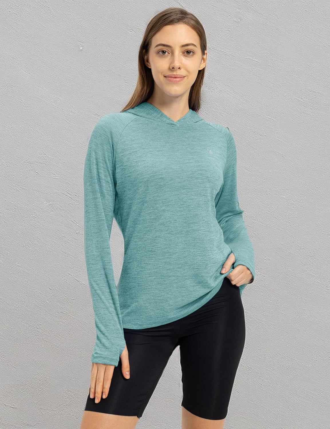 TBMPOY Women's UPF 50+ Sun Protection Hoodie - Lightweight Long Sleeve Fishing & Hiking Shirt