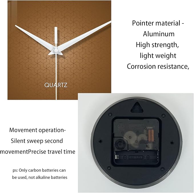 XFM Modern Wall Clock for Living Room Simple Wall Clocks Battery Operated 16