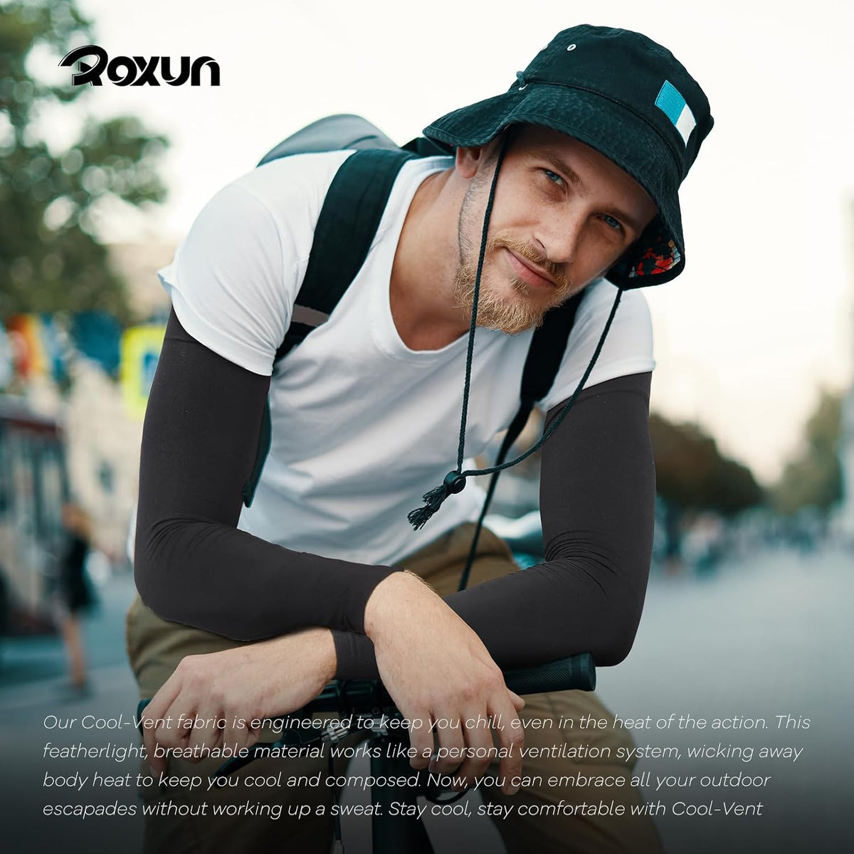 ROXUN Arm Sleeves - Cooling UV Sun Protection Compression Gear for Men & Women