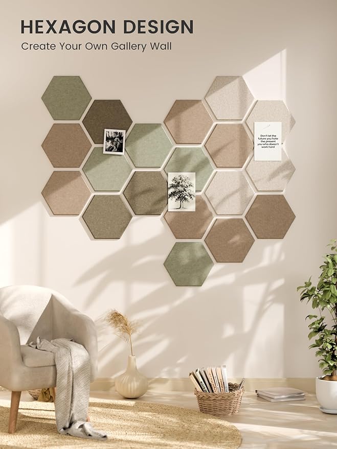 Fluxynara Hexagon Cork Board Alternative
