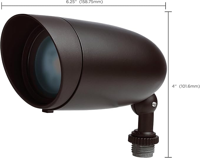 Nuvo 62-1205 PAR LED Landscape Flood Light, 6.25-Inch, Bronze
