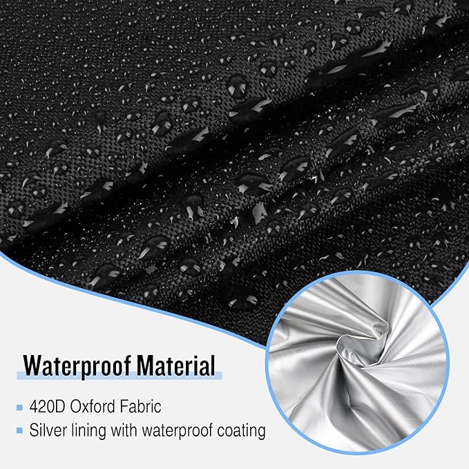 Kingling Grill Cover Fits for Big Horn Outdoors Portable Infrared Propane Gas Grill, Waterproof Protective Cover for Infrared Grill/Steak Cooker/Barbecue Propane Oven (Cover Only) - 17"x17"x15"