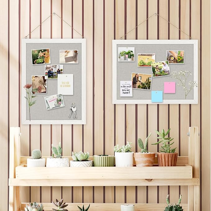 DOLLAR BOSS Cork Boards with Linen 2-Pack 16''X 12'' Cork Board